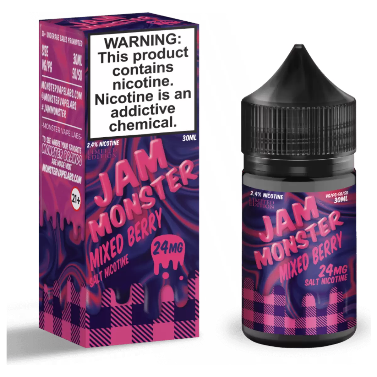 Jam Monster E-Liquid 30ML Salts